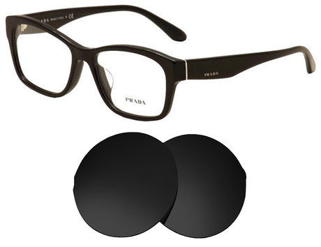 Prada VPR 24R (54mm)-Replacement Lenses-Volcanic Black-Non-Polarized-Seek Optics