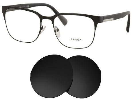 Prada VPR 57U (56mm)-Replacement Lenses-Volcanic Black-Non-Polarized-Seek Optics