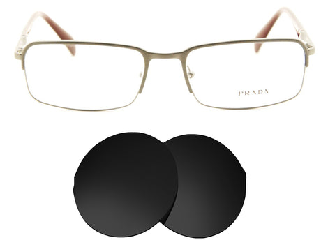 Prada VPR 61Q (56mm)-Replacement Lenses-Volcanic Black-Non-Polarized-Seek Optics