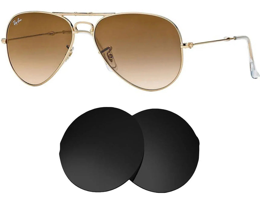 Ray-Ban RB 3479 55mm Aviator Folding-Sunglass Lenses-Seek Optics