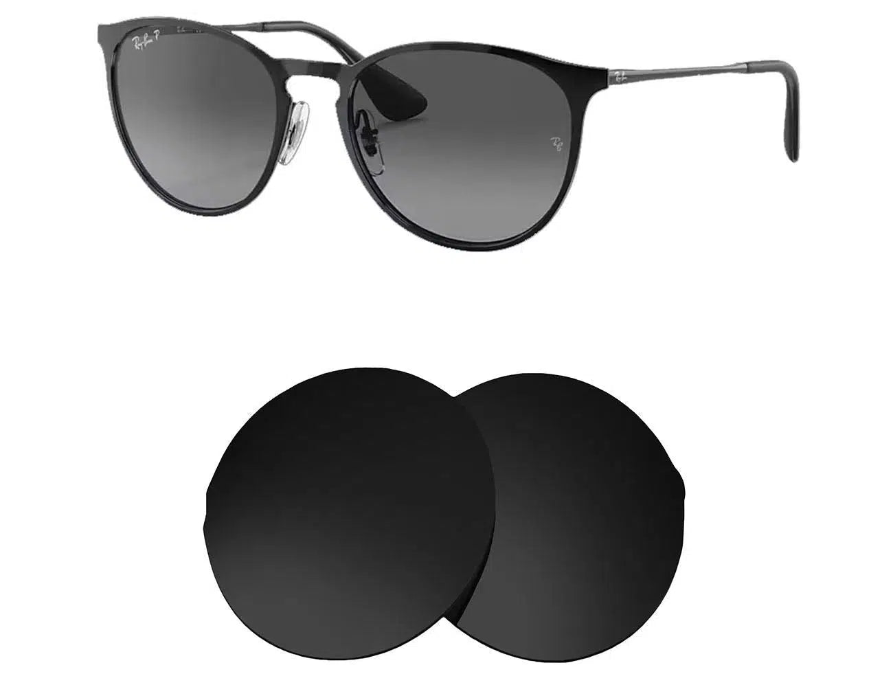 Buy Ray Ban RB 4171 54mm Erika Sunglass Lenses Seek Optics Chromium Mirror Premium Polarized Eliminate Glare Improve Visibility