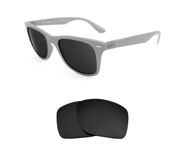 Ray-Ban RB 4195 52mm Wayfarer Liteforce-Replacement Lenses-Volcanic Black-Non-Polarized-Seek Optics