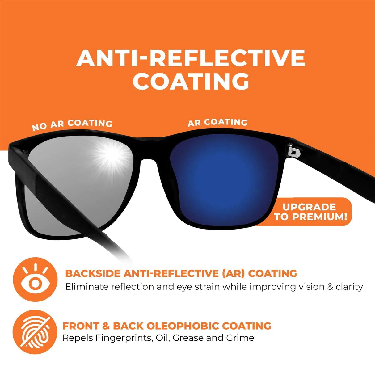 Ray-Ban RB4221F 52mm (Low Bridge Fit)-Replacement Lenses-Volcanic Black-Non-Polarized-Seek Optics