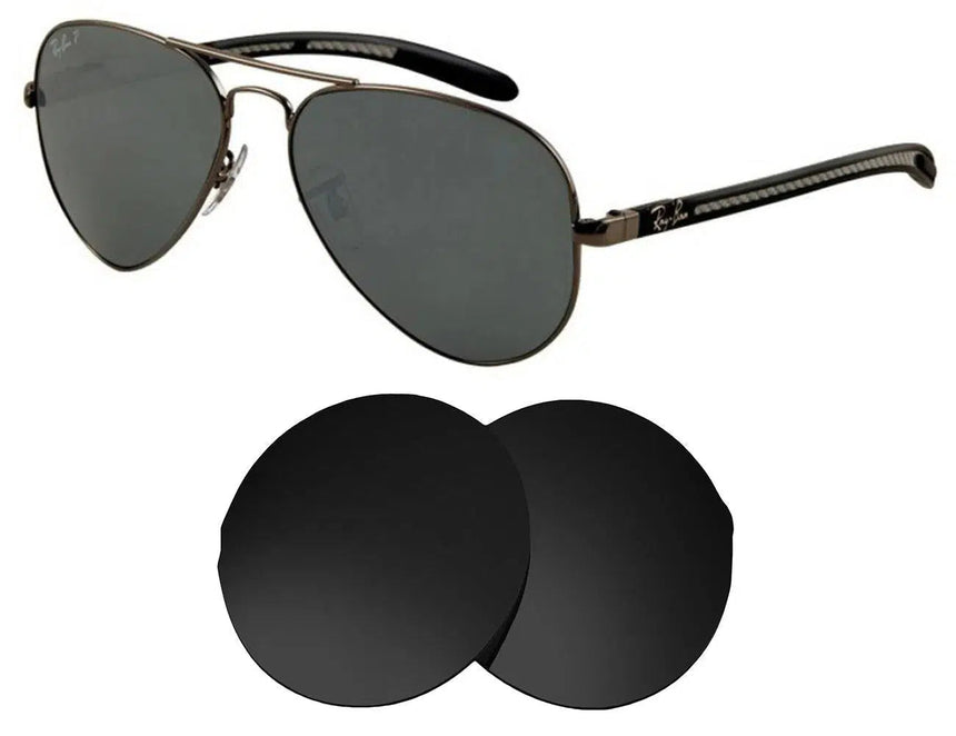 Ray-Ban RB 8307 55mm Tech Aviator Carbon Fibre-Sunglass Lenses-Seek Optics