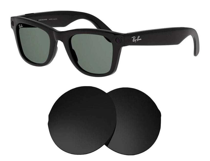 Ray-Ban RW4002 50mm Stories Meta Wayfarer-Sunglass Lenses-Seek Optics