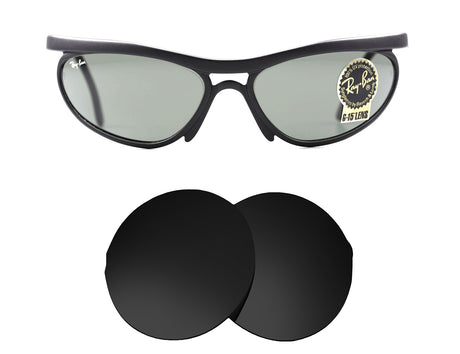 Ray-Ban RB2172 Bausch & Lauren Predator 5(130mm)-Replacement Lenses-Volcanic Black-Non-Polarized-Seek Optics