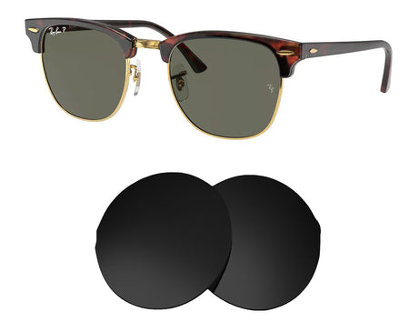 Ray-Ban RB3016F (55mm)-Replacement Lenses-Volcanic Black-Non-Polarized-Seek Optics