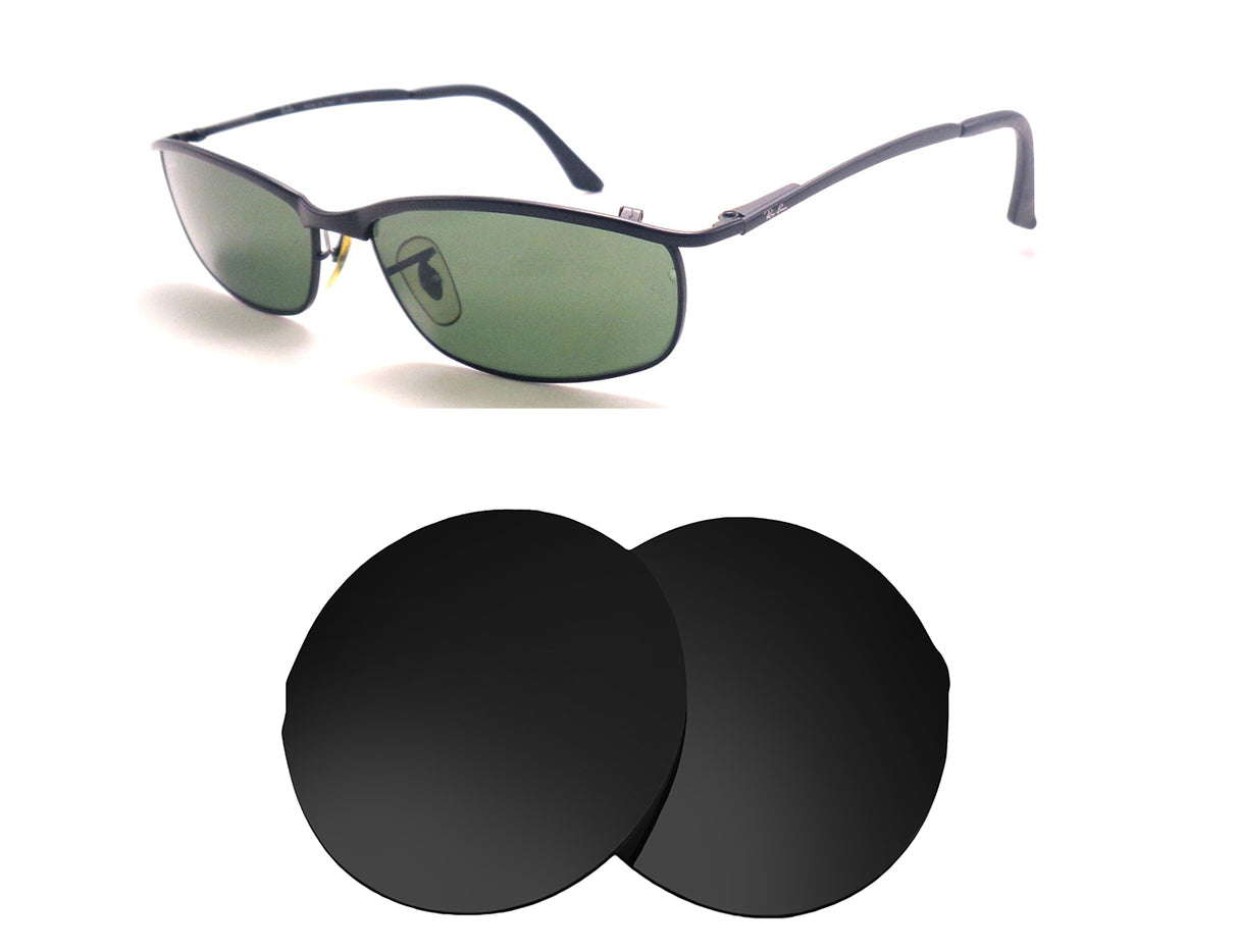 Ray-Ban RB3177 Elegance (59mm)-Replacement Lenses-Volcanic Black-Non-Polarized-Seek Optics