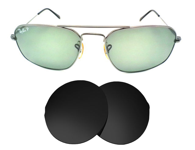 Ray-Ban RB3310 (53mm)-Replacement Lenses-Volcanic Black-Non-Polarized-Seek Optics