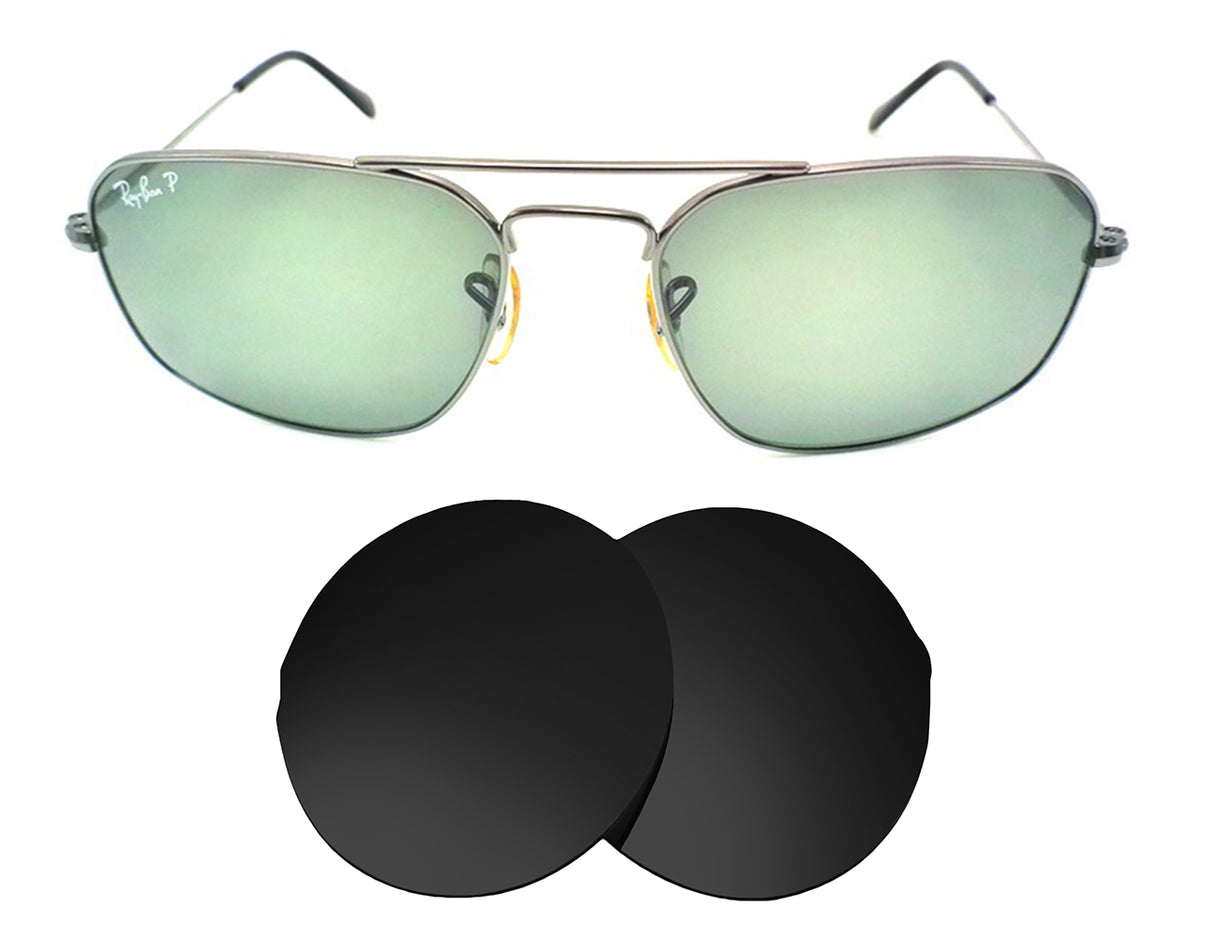 Ray-Ban RB3310 (55mm)-Replacement Lenses-Volcanic Black-Non-Polarized-Seek Optics