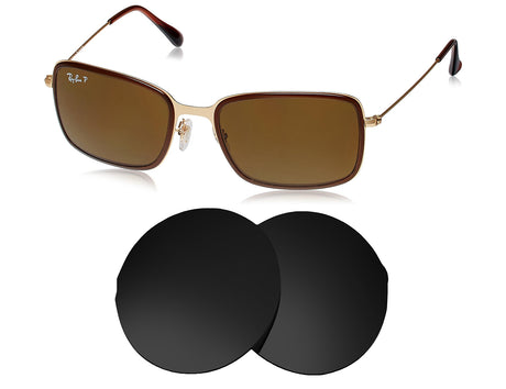 Ray-Ban RB3514-M (56mm)-Replacement Lenses-Volcanic Black-Non-Polarized-Seek Optics