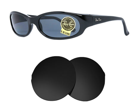 Ray-Ban RB4002 Daddy-O (57mm)-Replacement Lenses-Volcanic Black-Non-Polarized-Seek Optics