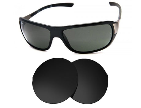Ray-Ban RB4120 (64mm)-Replacement Lenses-Volcanic Black-Non-Polarized-Seek Optics