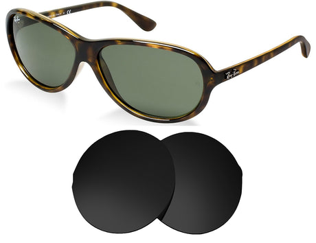 Ray-Ban RB4153 (62mm)-Replacement Lenses-Volcanic Black-Non-Polarized-Seek Optics