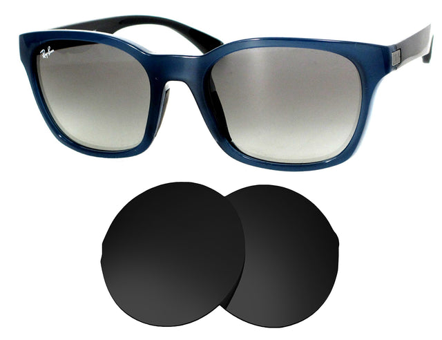 Ray-Ban RB4197F (56mm)-Replacement Lenses-Volcanic Black-Non-Polarized-Seek Optics