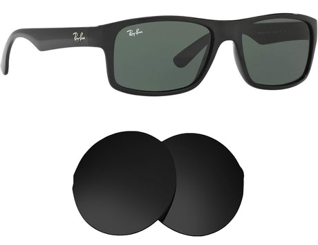 Ray-Ban RB4205L (56mm)-Replacement Lenses-Volcanic Black-Non-Polarized-Seek Optics