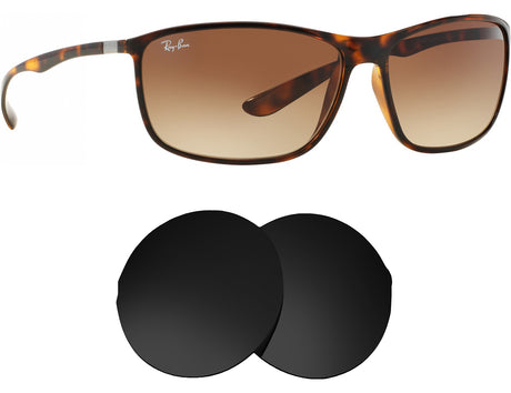 Ray-Ban RB4231 (65mm)-Replacement Lenses-Volcanic Black-Non-Polarized-Seek Optics