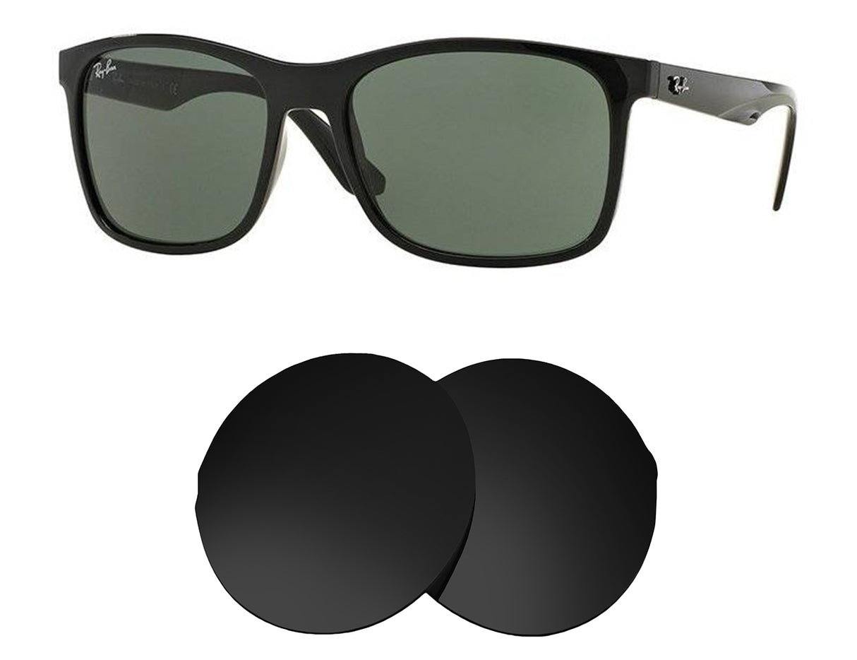 Ray-Ban RB4232 (57mm)-Replacement Lenses-Volcanic Black-Non-Polarized-Seek Optics