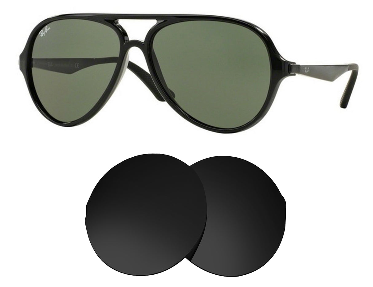 Ray-Ban RB4235 (57mm)-Replacement Lenses-Volcanic Black-Non-Polarized-Seek Optics