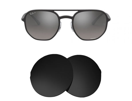 Ray-Ban RB4321 (53mm)-Replacement Lenses-Volcanic Black-Non-Polarized-Seek Optics