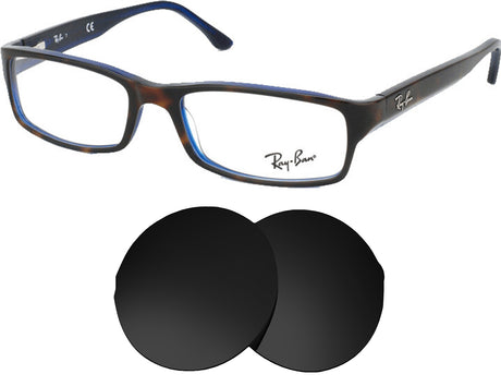 Ray-Ban RB5114 (52mm)-Replacement Lenses-Volcanic Black-Non-Polarized-Seek Optics