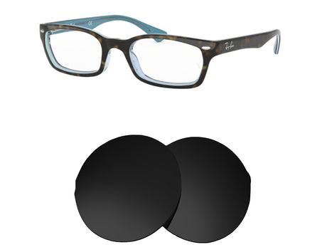 Ray-Ban RB5150 (50mm)-Replacement Lenses-Volcanic Black-Non-Polarized-Seek Optics