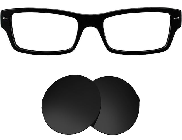 Ray-Ban RB5254F (54mm)-Replacement Lenses-Volcanic Black-Non-Polarized-Seek Optics