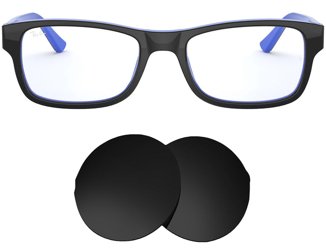 Ray-Ban RB5268 (50mm)-Replacement Lenses-Volcanic Black-Non-Polarized-Seek Optics