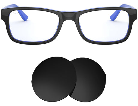 Ray-Ban RB5268 (52mm)-Replacement Lenses-Volcanic Black-Non-Polarized-Seek Optics