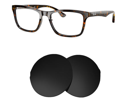 Ray-Ban RB5279 (53mm)-Replacement Lenses-Volcanic Black-Non-Polarized-Seek Optics