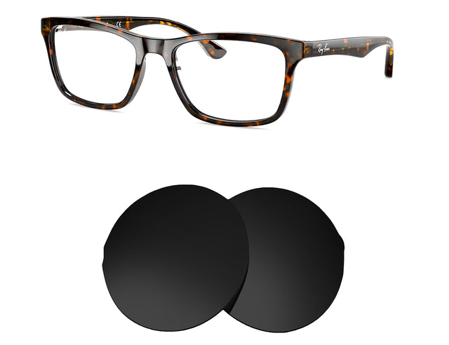 Ray-Ban RB5279 (53mm)-Replacement Lenses-Volcanic Black-Non-Polarized-Seek Optics