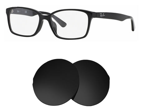 Ray-Ban RB5290D (55mm)-Replacement Lenses-Volcanic Black-Non-Polarized-Seek Optics