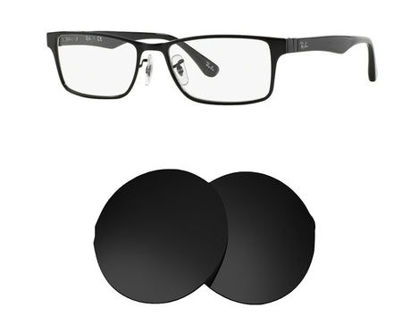 Ray-Ban RB6238 (53mm)-Replacement Lenses-Volcanic Black-Non-Polarized-Seek Optics
