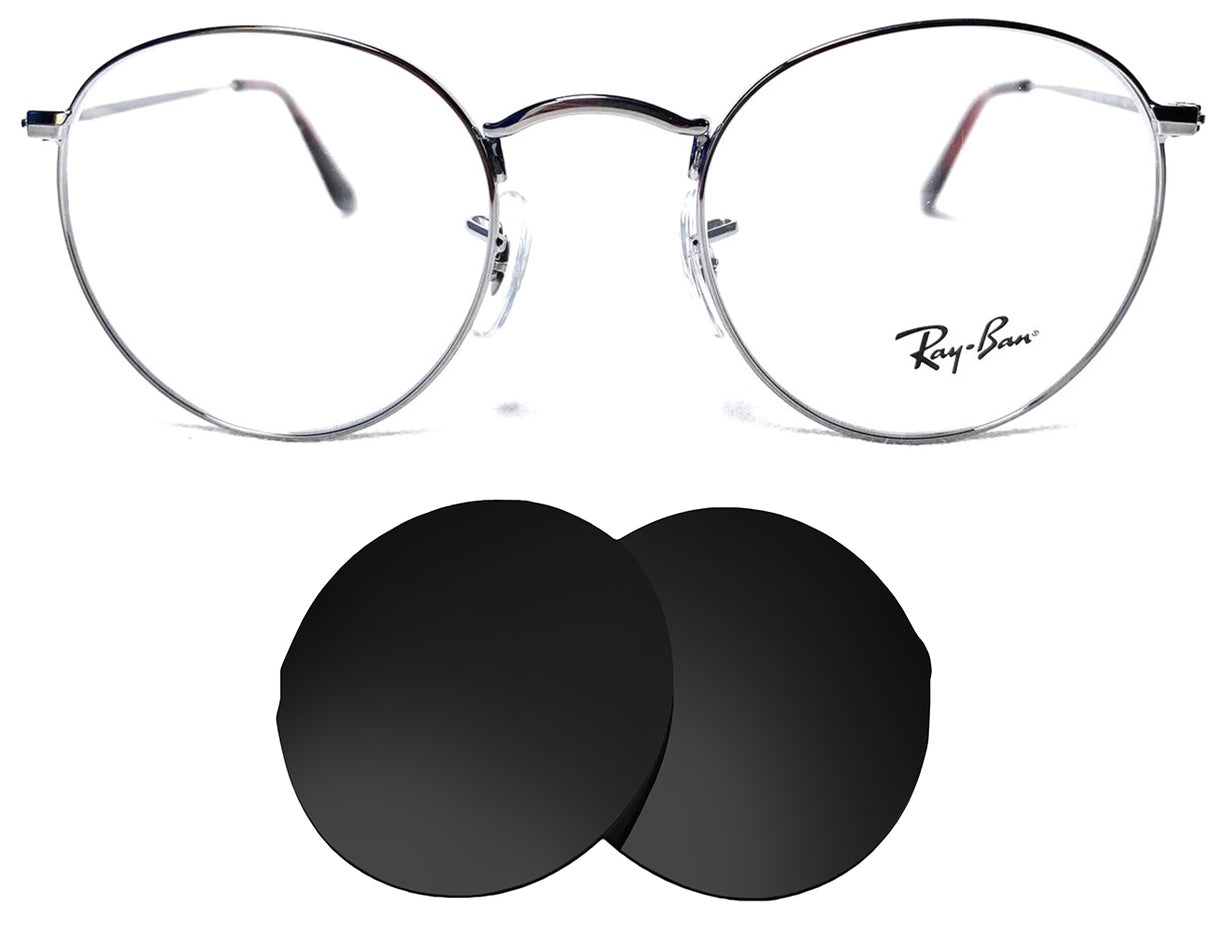 Ray-Ban RB6242 (47mm)-Replacement Lenses-Volcanic Black-Non-Polarized-Seek Optics