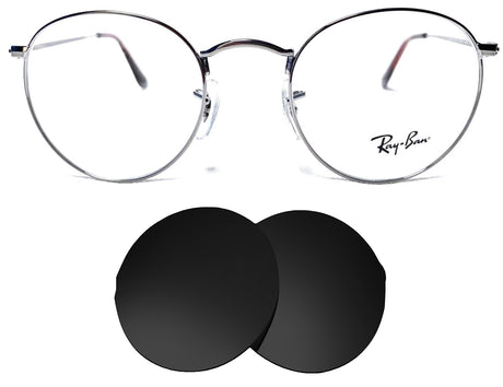 Ray-Ban RB6242 (47mm)-Replacement Lenses-Volcanic Black-Non-Polarized-Seek Optics