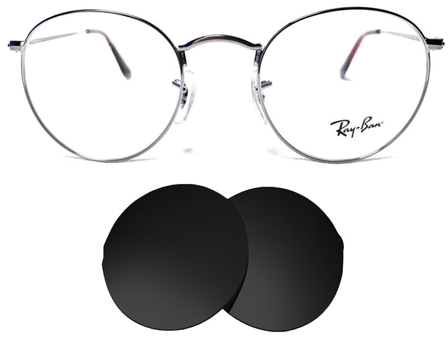 Ray-Ban RB6242 (47mm)-Replacement Lenses-Volcanic Black-Non-Polarized-Seek Optics