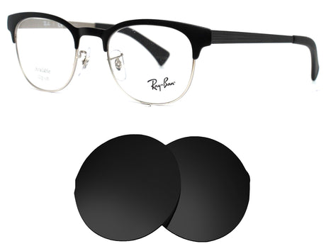 Ray-Ban RB6317 (49mm)-Replacement Lenses-Volcanic Black-Non-Polarized-Seek Optics