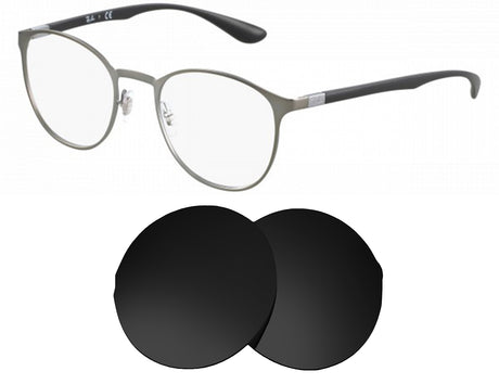 Ray-Ban RB6355 (50mm)-Replacement Lenses-Volcanic Black-Non-Polarized-Seek Optics