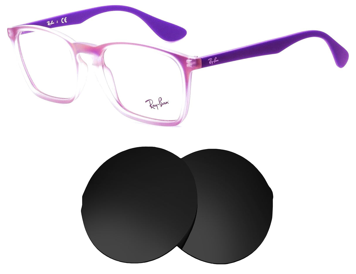 Ray-Ban RB7045 (53mm)-Replacement Lenses-Volcanic Black-Non-Polarized-Seek Optics