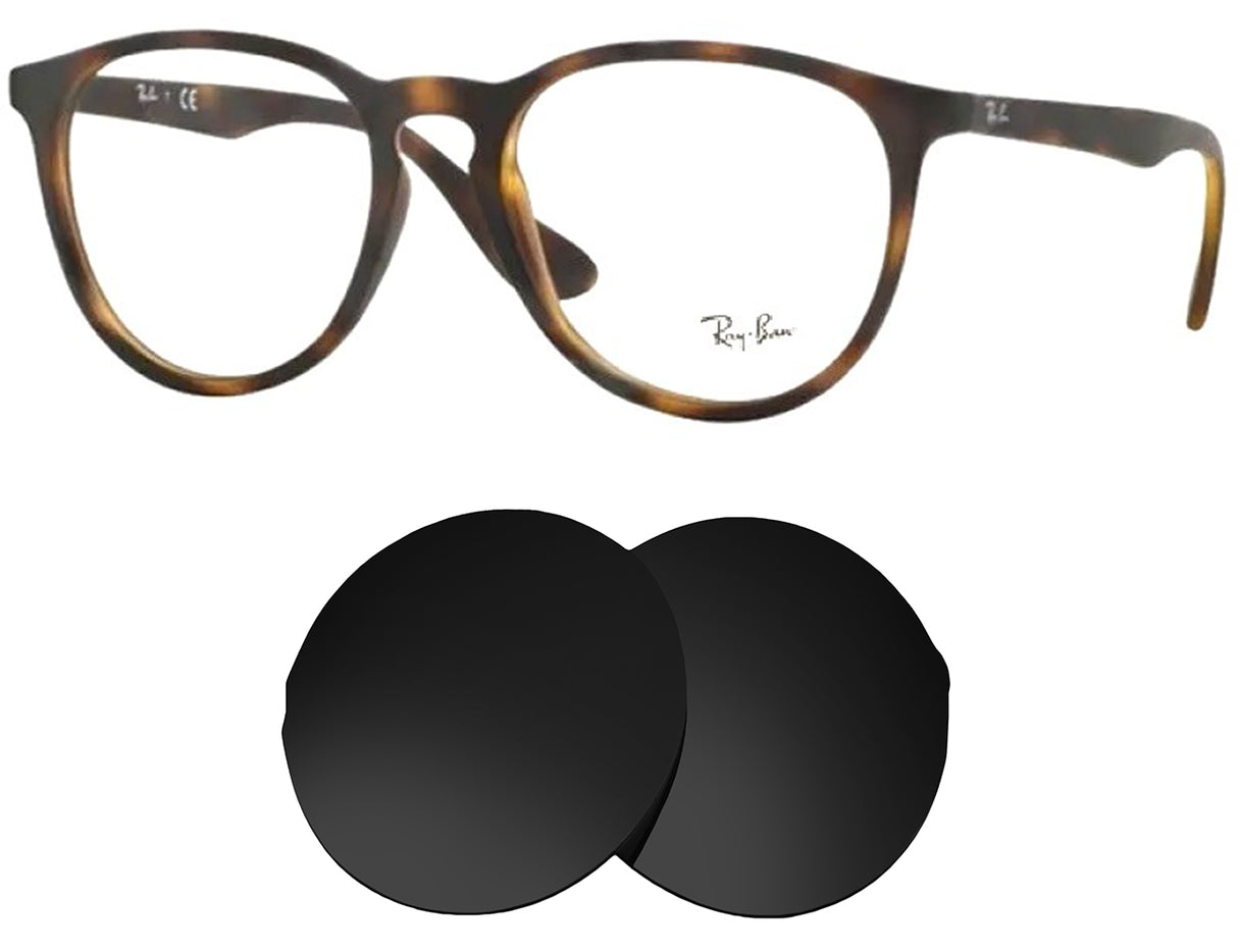Ray-Ban RB7046 (51mm)-Replacement Lenses-Volcanic Black-Non-Polarized-Seek Optics