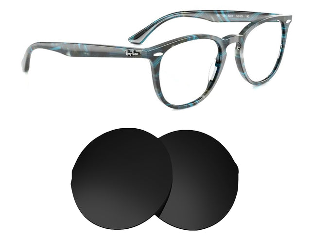 Ray-Ban RB7159 (50mm)-Replacement Lenses-Volcanic Black-Non-Polarized-Seek Optics