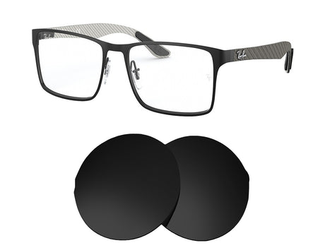 Ray-Ban RB8415 (55mm)-Replacement Lenses-Volcanic Black-Non-Polarized-Seek Optics