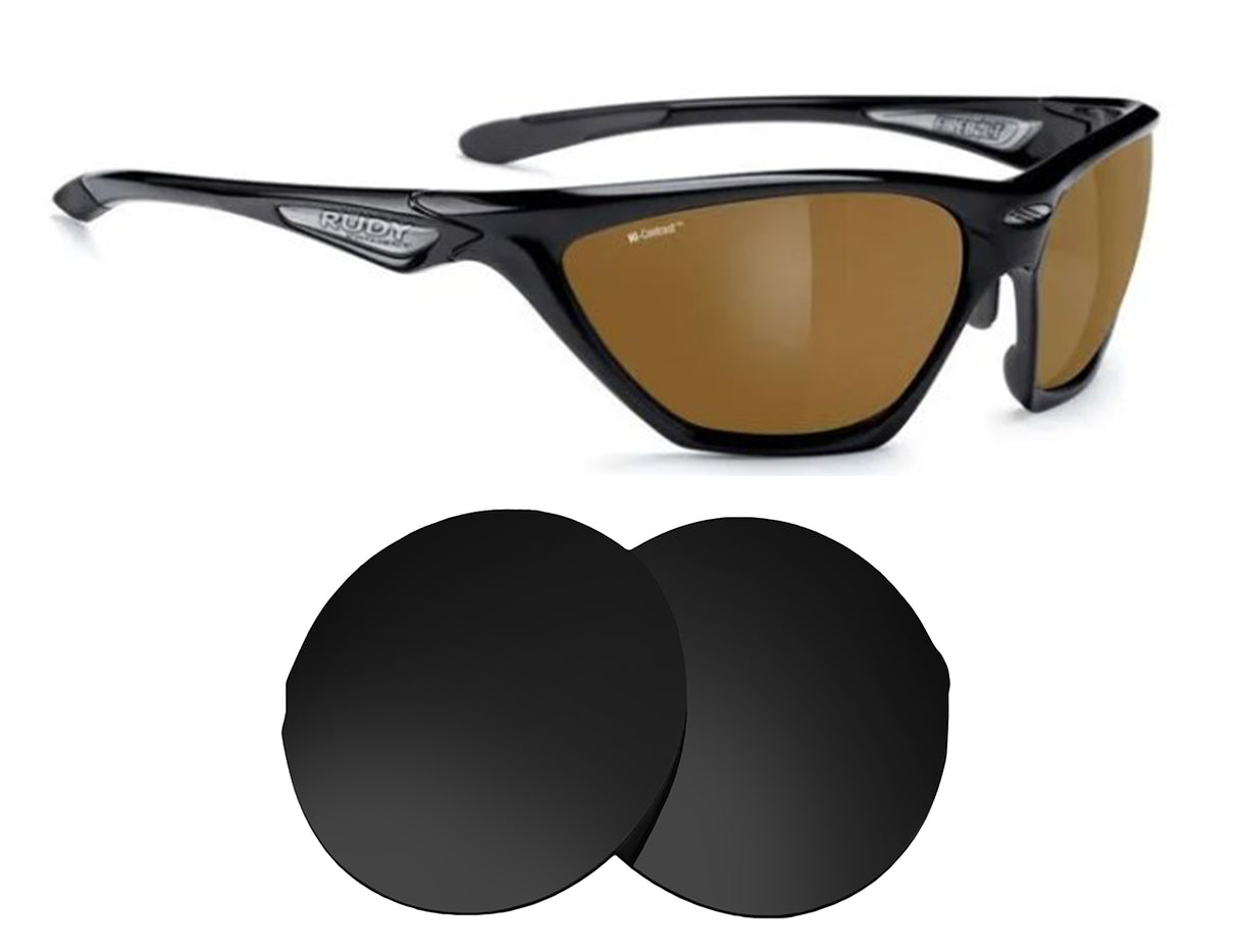 Rudy Project Firebolt-Replacement Lenses-Volcanic Black-Non-Polarized-Seek Optics
