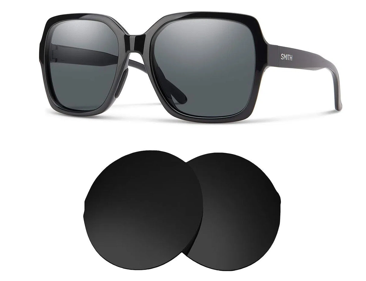 Smith Flare-Replacement Lenses-Volcanic Black-Non-Polarized-Seek Optics