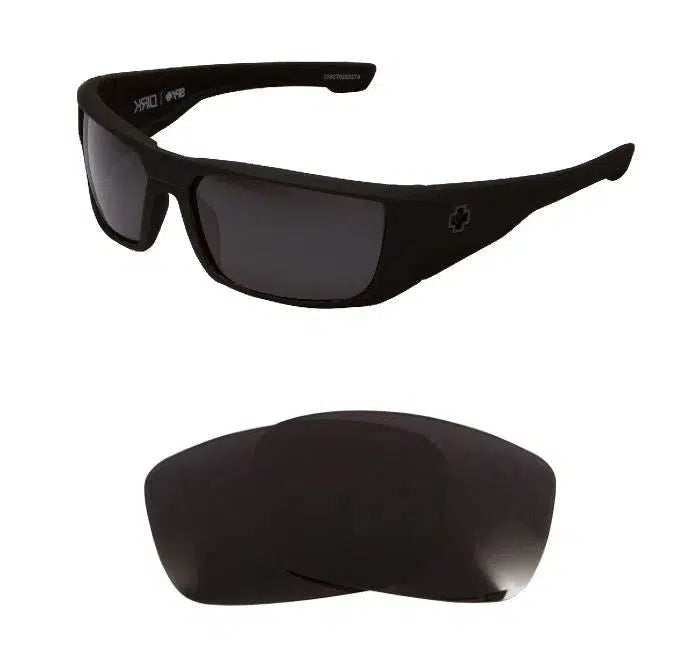 Spy Optic Dirk-Replacement Lenses-Volcanic Black-Non-Polarized-Seek Optics