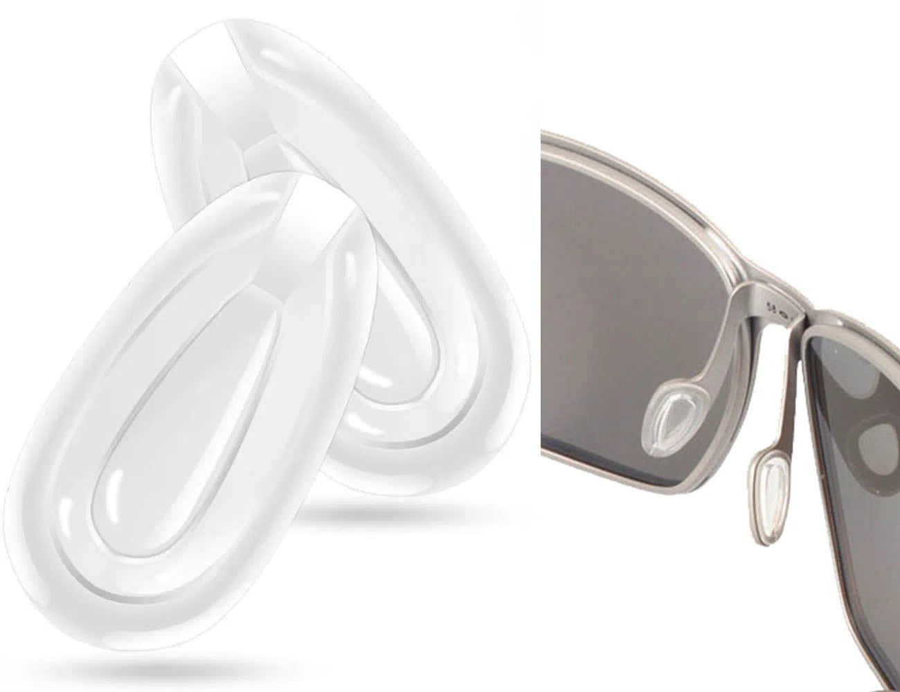 System Tear Drop Slide-In Push-In Replacement Nose Pads