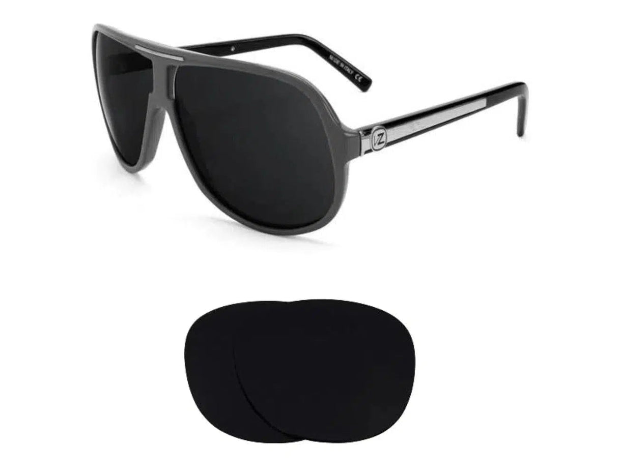 VonZipper Hoss-Replacement Lenses-Volcanic Black-Non-Polarized-Seek Optics