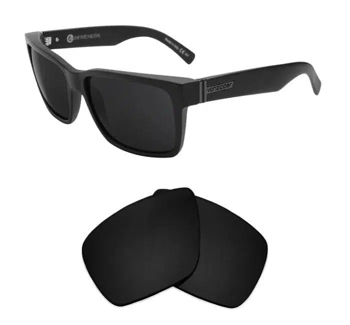 VonZipper Lesmore-Replacement Lenses-Volcanic Black-Non-Polarized-Seek Optics