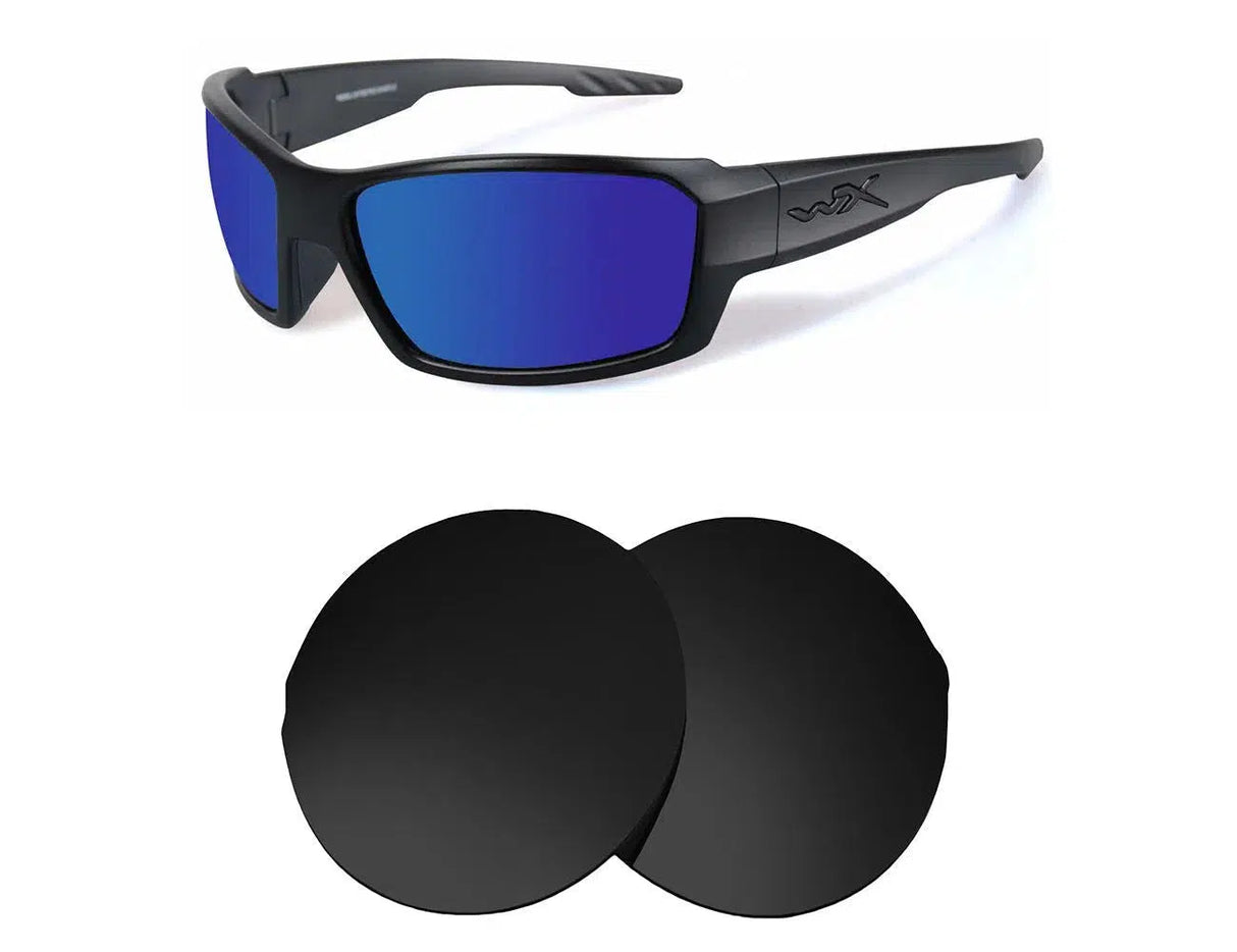 Wiley-X Rebel-Replacement Lenses-Volcanic Black-Non-Polarized-Seek Optics