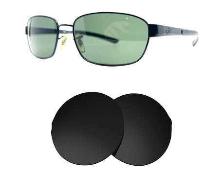 Ray-Ban RB3430 (59mm)-Replacement Lenses-Volcanic Black-Non-Polarized-Seek Optics